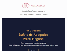 Tablet Screenshot of abogadospalourognonilawyers.es